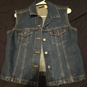 Levi's Blue Denim Vest